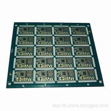4-layers PCB with 0.8mm Thickness, Blue Solder Mask and Immersion Gold, Measures 1,000 x 1,200mm